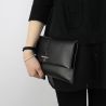 Tasche Clutch schultergurt von Patrizia Pepe schwarze kalb leder