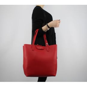 Bolsa de compras, vertical, Patrizia Pepe, rojo y rosa 2V5517 AV63