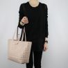 Sac Shopping réversible Patrizia Pepe rose avec des clous et perles 2V7193 A2XM