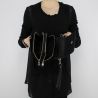 Sac tracollina Patrizia Pepe noir avec clous et perles 2V7214 A2XM