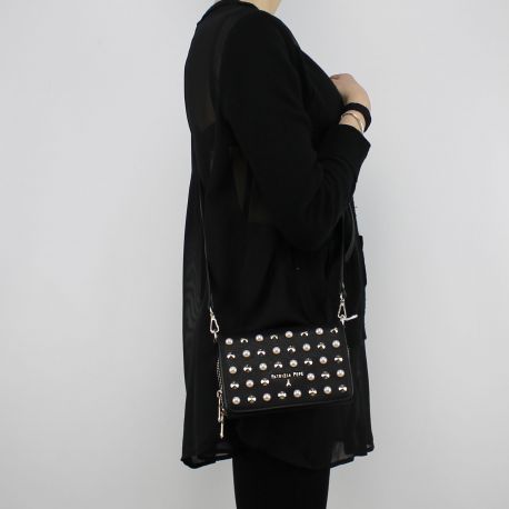 BAIGIO 1920s Clutch Vintage Nera Con Perle Elegante Borsa A