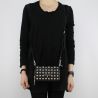 Bag tracollina Patrizia Pepe black with studs and pearls 2V7214 A2XM