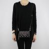 Bolsa de tracollina Patrizia Pepe negro con tachuelas y strass 2V7214 A3CR