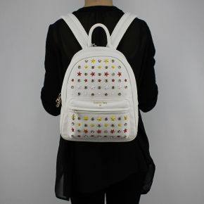 Rucksack von Patrizia Pepe in weiß mit nieten und strass 2V7768 A3CR