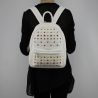 Mochila Patrizia Pepe blanco con tachuelas y strass 2V7768 A3CR