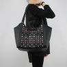 Bolsa de compras reversible Patrizia Pepe negro con estrellas y diamantes de imitación 2V7782 A3CR