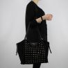 Sac Shopping réversible Patrizia Pepe noir avec des étoiles et strass 2V7782 A3CR