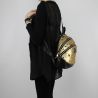 Backpack Patrizia Pepe gold sequined 2V7786 A2BF