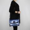 Shoulder bag Patrizia Pepe blue with sequins 2V7795 A2BF