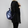 Backpack Patrizia Pepe blue with sequins 2V7786 A2BF