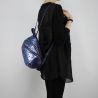 Mochila Patrizia Pepe azul con lentejuelas 2V7786 A2BF