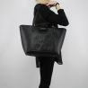 Sac Shopping réversible Patrizia Pepe en noir et blanc à la crème 2V7823 A3CX