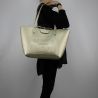 Shopping bag reversible Patrizia Pepe pearl and gold 2V7823 A3CX