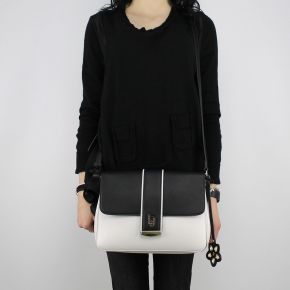 Shoulder bag Liu Jo Phoenix black and white N18018 E0040