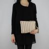 A clutch Liu Jo indian beige and taupe N18183 T7114