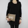 A clutch Liu Jo indian beige and taupe N18183 T7114