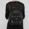 Rucksack von Patrizia Pepe in schwarz mit nieten und strass 2V7768 A3CR