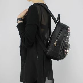 Sac à dos Patrizia Pepe noir avec clous et strass 2V7768 A3CR