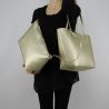 Bolsa de compras reversible Patrizia Pepe de oro de la perla 2V5452 AV63