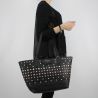 Shopping bag reversible Patrizia Pepe black with stars and rhinestones 2V7193 A3CR