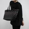 Sac Shopping réversible Patrizia Pepe noir avec des étoiles et strass 2V7193 A3CR