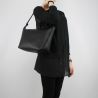 Sac Shopping réversible Patrizia Pepe noir avec des étoiles et strass 2V7193 A3CR