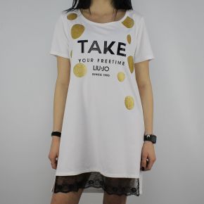T-Shirt Liu Jo Sport Jolie blanc