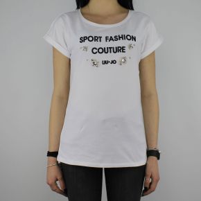 T-Shirt Liu Jo Sport Morena blanc