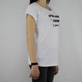 T-Shirt Liu Jo Sport Morena blanc