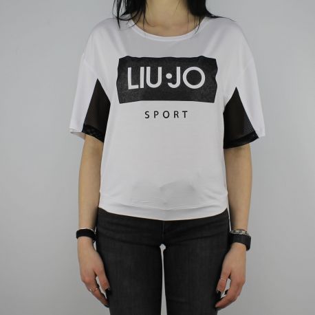 T-Shirt Liu Jo Sport Cloe blanc T18115