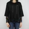 Sudadera de Liu Jo Deporte Diana negro con bordados y lentejuelas