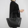 Sac Shopping réversible Patrizia Pepe noir et or 2V5516 AV63