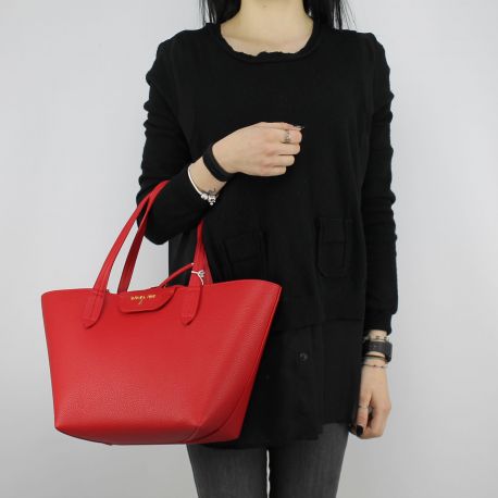 Sac Shopping réversible Patrizia Pepe rouge et rose 2V5516 AV63