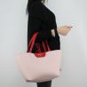 Bolsa de compras reversible Patrizia Pepe rojo y rosa 2V5516 AV63