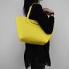 Sac Shopping réversible Patrizia Pepe jaune pearl 2V5516 AV63