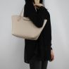 Bolsa de compras reversible Patrizia Pepe el beige y el negro 2V5516 AV63