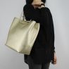 Bolsa de compras, vertical, Patrizia Pepe de la perla y oro 2V5517 AV63