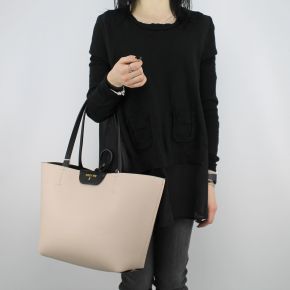 Sac Shopping réversible Patrizia Pepe noir et beige 2V5452 AV63