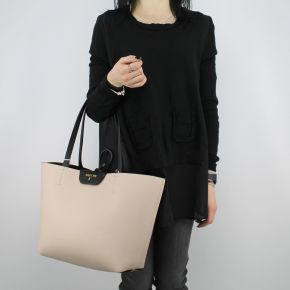 Shopping bag reversible Patrizia Pepe black and beige 2V5452 AV63