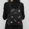 Backpack Patrizia Pepe in technical fabric padded and quilted black