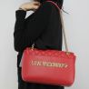 Sac à bandoulière marque Love Moschino rouge matelassé JC4200PP05KA0500