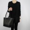 Sac Shopping réversible Patrizia Pepe noir avec clous et perles 2V7193 A2XM