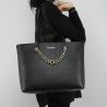 Einkaufstasche-Love Moschino-schwarze mit der goldenen kette JC4261PP05KG0000