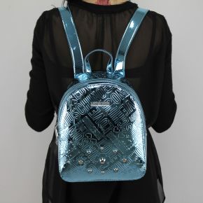 Mochila de Love Moschino pintura logotipo azul JC4239PP05KD0700