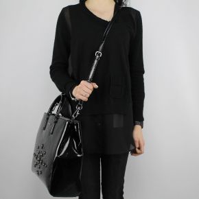 Le sac de la marque Love Moschino peinture logo noir JC4240PP05KD0000