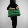 Bolso de hombro de m crossbody de california con estrellas verdes eléctrica N18234 E0010