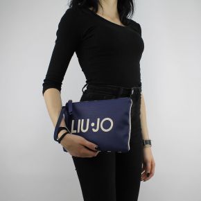 A clutch Liu Jo indian blue and beige N18183 T7114