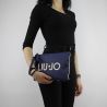 Pochette a mano Liu Jo indiana blu e beige N18183 T7114