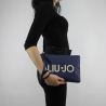 A clutch Liu Jo indian blue and beige N18183 T7114