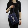 A clutch Liu Jo indian blue and beige N18183 T7114